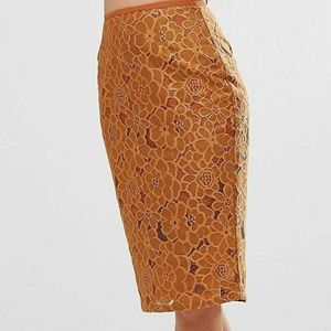Lace overlay skirt